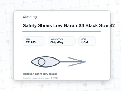 Safety Shoes Low Baron S3 Black Size 42 - Clothing - IMPA 191469
