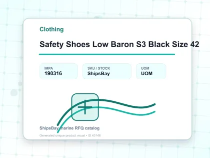 Safety Shoes Low Baron S3 Black Size 42 - Clothing - IMPA 190316