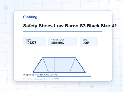 Safety Shoes Low Baron S3 Black Size 42 - Clothing - IMPA 190275