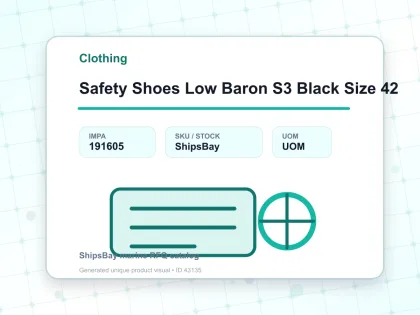 Safety Shoes Low Baron S3 Black Size 42 - Clothing - IMPA 191605