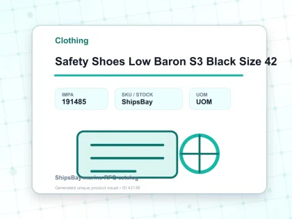 Safety Shoes Low Baron S3 Black Size 42 - Clothing - IMPA 191485