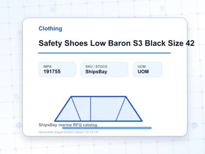 Safety Shoes Low Baron S3 Black Size 42 - Clothing - IMPA 191755
