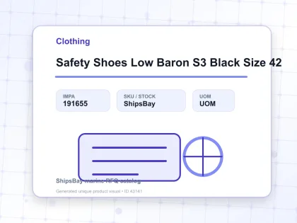 Safety Shoes Low Baron S3 Black Size 42 - Clothing - IMPA 191655