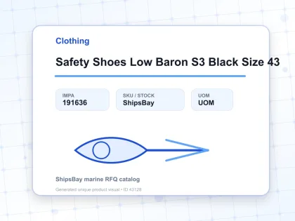 Safety Shoes Low Baron S3 Black Size 43 - Clothing - IMPA 191636