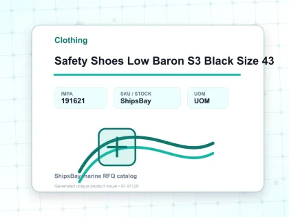 Safety Shoes Low Baron S3 Black Size 43 - Clothing - IMPA 191621