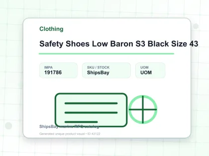 Safety Shoes Low Baron S3 Black Size 43 - Clothing - IMPA 191786