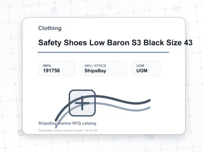 Safety Shoes Low Baron S3 Black Size 43 - Clothing - IMPA 191756