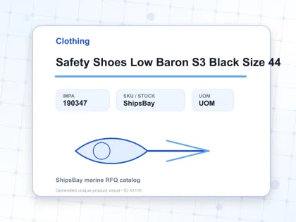 Safety Shoes Low Baron S3 Black Size 44 - Clothing - IMPA 190347