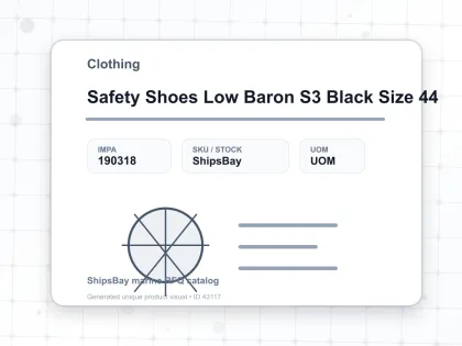 Safety Shoes Low Baron S3 Black Size 44 - Clothing - IMPA 190318