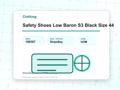 Safety Shoes Low Baron S3 Black Size 44 - Clothing - IMPA 190307
