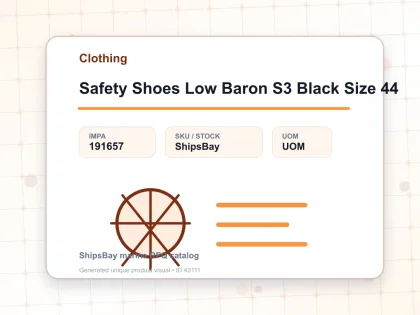 Safety Shoes Low Baron S3 Black Size 44 - Clothing - IMPA 191657