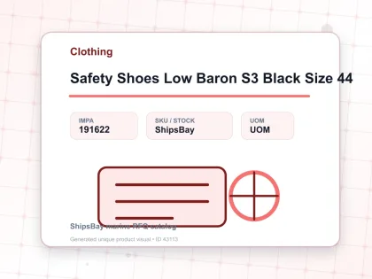 Safety Shoes Low Baron S3 Black Size 44 - Clothing - IMPA 191622