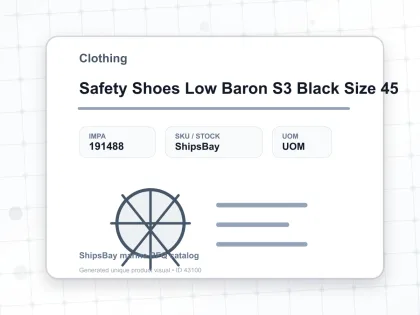 Safety Shoes Low Baron S3 Black Size 45 - Clothing - IMPA 191488
