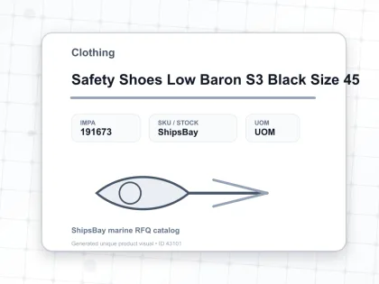 Safety Shoes Low Baron S3 Black Size 45 - Clothing - IMPA 191673
