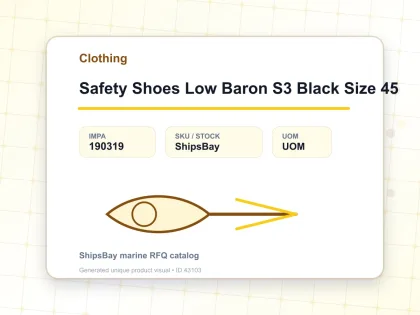 Safety Shoes Low Baron S3 Black Size 45 - Clothing - IMPA 190319