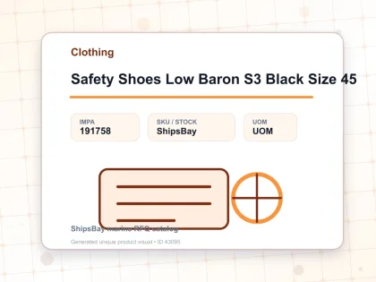 Safety Shoes Low Baron S3 Black Size 45 - Clothing - IMPA 191758