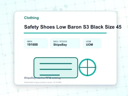 Safety Shoes Low Baron S3 Black Size 45 - Clothing - IMPA 191688