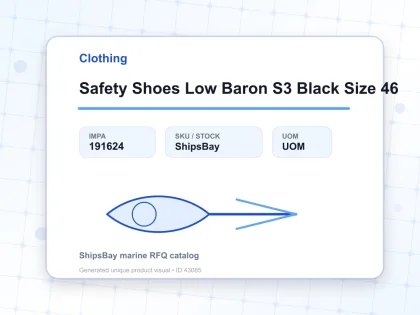 Safety Shoes Low Baron S3 Black Size 46 - Clothing - IMPA 191624