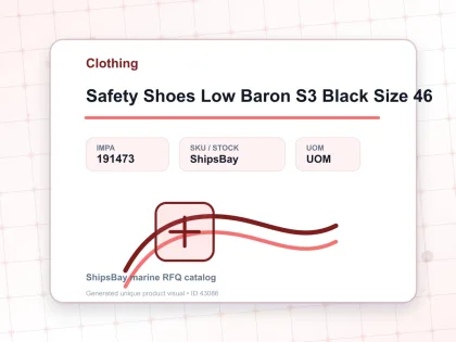 Safety Shoes Low Baron S3 Black Size 46 - Clothing - IMPA 191473