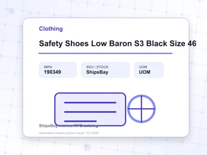 Safety Shoes Low Baron S3 Black Size 46 - Clothing - IMPA 190349