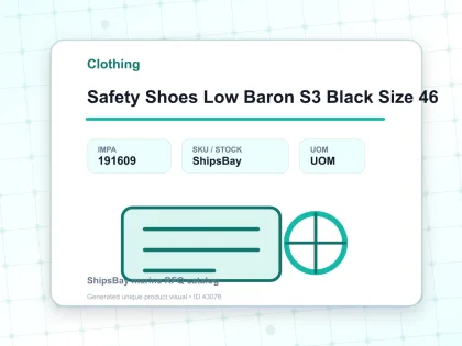 Safety Shoes Low Baron S3 Black Size 46 - Clothing - IMPA 191609