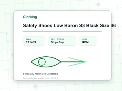 Safety Shoes Low Baron S3 Black Size 46 - Clothing - IMPA 191489