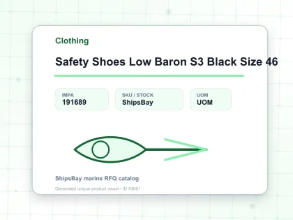 Safety Shoes Low Baron S3 Black Size 46 - Clothing - IMPA 191689