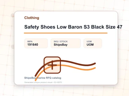 Safety Shoes Low Baron S3 Black Size 47 - Clothing - IMPA 191640