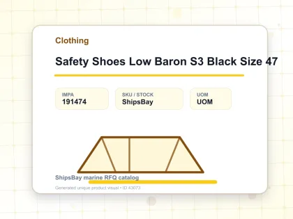 Safety Shoes Low Baron S3 Black Size 47 - Clothing - IMPA 191474