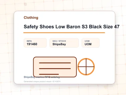 Safety Shoes Low Baron S3 Black Size 47 - Clothing - IMPA 191460