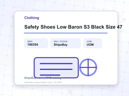 Safety Shoes Low Baron S3 Black Size 47 - Clothing - IMPA 190354