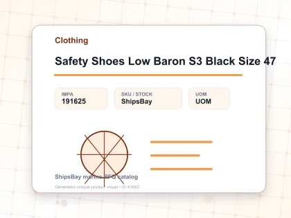 Safety Shoes Low Baron S3 Black Size 47 - Clothing - IMPA 191625