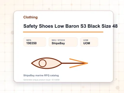 Safety Shoes Low Baron S3 Black Size 48 - Clothing - IMPA 190350