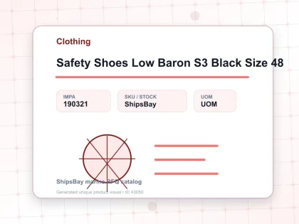 Safety Shoes Low Baron S3 Black Size 48 - Clothing - IMPA 190321