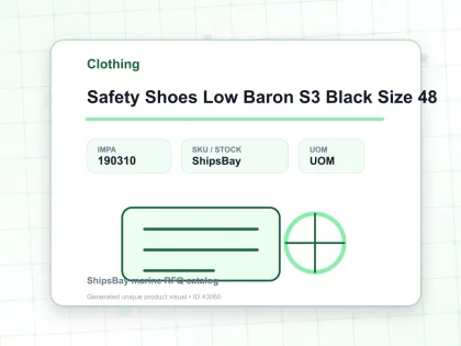 Safety Shoes Low Baron S3 Black Size 48 - Clothing - IMPA 190310