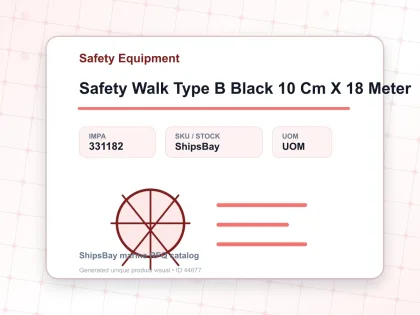 Safety Walk Type B Black 10 Cm X 18 Meter - Safety Equipment - IMPA 331182