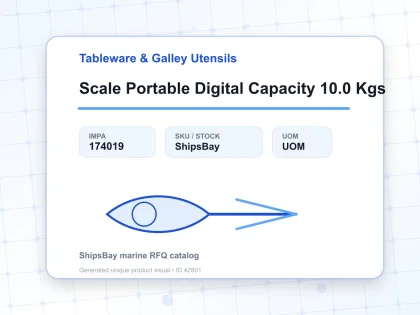 Scale Portable Digital Capacity 10.0 Kgs - Tableware & Galley Utensils - IMPA 174019