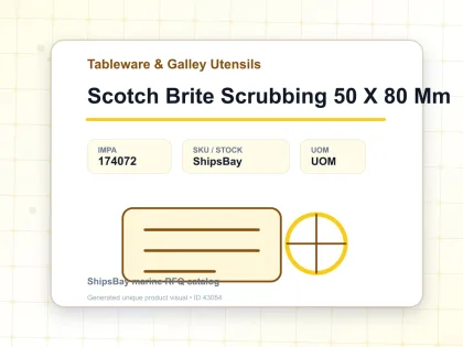 Scotch Brite Scrubbing 50 X 80 Mm - Tableware & Galley Utensils - IMPA 174072