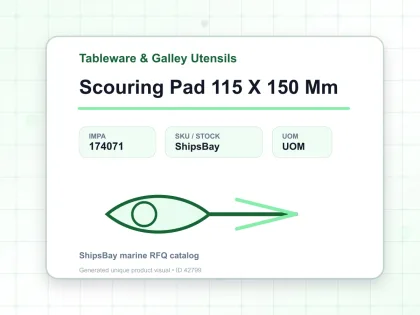 Scouring Pad 115 X 150 Mm - Tableware & Galley Utensils - IMPA 174071