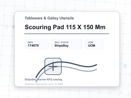 Scouring Pad 115 X 150 Mm - Tableware & Galley Utensils - IMPA 174070