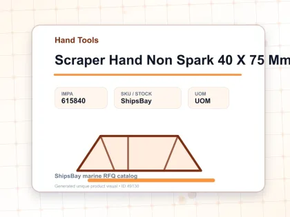 Scraper Hand Non Spark 40 X 75 Mm - Hand Tools - IMPA 615840
