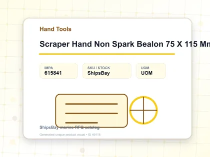 Scraper Hand Non Spark Bealon 75 X 115 Mm - Hand Tools - IMPA 615841