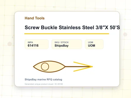 Screw Buckle Stainless Steel 3/8″X 50’S - Hand Tools - IMPA 614116