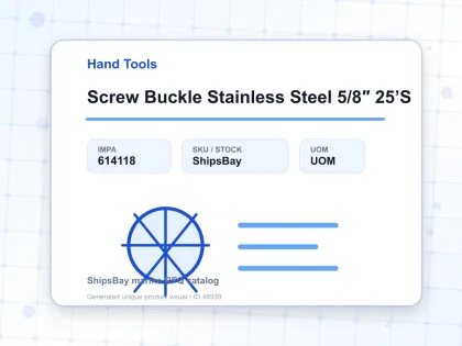 Screw Buckle Stainless Steel 5/8″ 25’S - Hand Tools - IMPA 614118