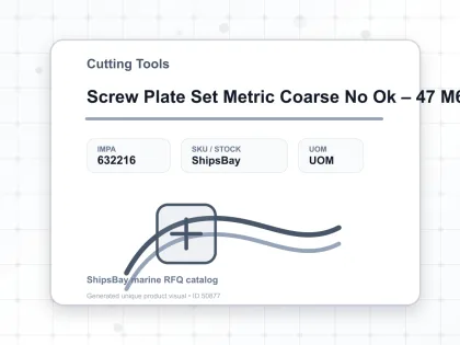 Screw Plate Set Metric Coarse No Ok – 47 M6 – M24 - Cutting Tools - IMPA 632216