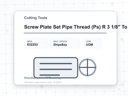 Screw Plate Set Pipe Thread (Ps) R 3 1/8″ To 1″ - Cutting Tools - IMPA 632253