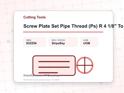 Screw Plate Set Pipe Thread (Ps) R 4 1/8″ To 1 1/4″ - Cutting Tools - IMPA 632254
