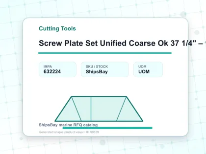 Screw Plate Set Unified Coarse Ok 37 1/4″ – 1″ - Cutting Tools - IMPA 632224