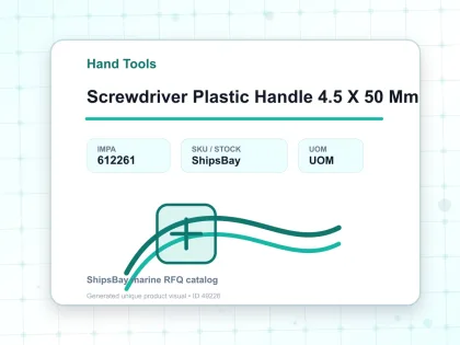 Screwdriver Plastic Handle 4.5 X 50 Mm - Hand Tools - IMPA 612261