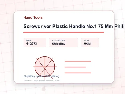Screwdriver Plastic Handle No.1 75 Mm Philips. - Hand Tools - IMPA 612273